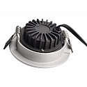 Deko-Light LED Sanierungs-Downlight DIONE IP20 DTW, � 8.2cm, 8.5W 1800-3000K 480lm 36�, CRi >95, schwenkbar 30�, Quick-Terminal, Silber