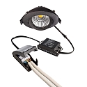 Deko-Light LED Sanierungs-Downlight DIONE IP20 DTW, � 8.2cm, 8.5W 1800-3000K 480lm 36�, CRi >95, schwenkbar 30�, Quick-Terminal, schwarz