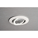 recessed spotlight DIONE IP44 DIM 827 swivelling, wired through IP44, white dimmable