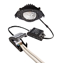 Deko-Light LED Einbau-Strahler DIONE IP44, � 8.2cm, 8.5W 2700K 750lm 36�, schwenkbar 30�, Quick-Terminal, dimmbar, schwarz