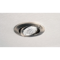 Deko-Light recessed spotlight DIONE IP44 DIM 827 swivelling, wired through IP44, brushed nickel dimmable