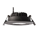 Deko-Light recessed spotlight DIONE IP44 DIM 830 swivelling, wired through IP44, black dimmable