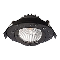 Deko-Light recessed spotlight DIONE IP44 DIM 840 swivelling, wired through IP44, black dimmable