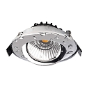 Deko-Light LED Einbau-Strahler DIONE IP44, � 8.2cm, 8.5W 4000K 800lm 36�, schwenkbar 30�, Quick-Terminal, dimmbar, Chrom