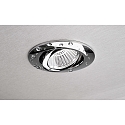 Deko-Light LED Einbau-Strahler DIONE IP44, � 8.2cm, 8.5W 4000K 800lm 36�, schwenkbar 30�, Quick-Terminal, dimmbar, Chrom
