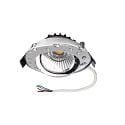 LED Einbaustrahler DIONE, IP44, � 8.2cm, 24V DC (exkl. BG), 9W RGB+3000K 540lm 36�, CRi >90, 4-Kanal, schwenkbar, Chrom