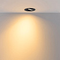 Deko-Light recessed spotlight SURTUR TILT 83 CCT swivelling, CCT Switch IP20/IP44, black dimmable