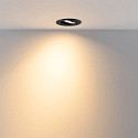 Deko-Light recessed spotlight SURTUR TILT 83 CCT swivelling, CCT Switch IP20/IP44, black dimmable