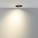 Deko-Light recessed spotlight SURTUR TILT 83 CCT swivelling, CCT Switch IP20/IP44, black dimmable