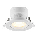 LED Einbaustrahler SURTUR TILT 83 DTW, IP44 IK06, � 10.5cm, 9W 1800-2700K 720lm 40�, CRi>90, Dim-To-Warm, schwenkbar, wei�