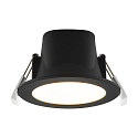 Deko-Light downlight ACRUX PRO 68 rigid, CCT Switch, UGR < 19 IP20/ IP54, glossy, black dimmable