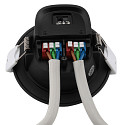 Deko-Light downlight ACRUX PRO 120 rigid, CCT Switch, UGR < 19, multipower IP20/ IP54, glossy, black dimmable