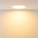 Deko-Light downlight ACRUX PRO 190 rigid, CCT Switch, UGR < 19, multipower IP20/ IP54, glossy, white dimmable