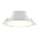 Deko-Light downlight ACRUX PRO 190 rigid, CCT Switch, UGR < 19, multipower IP20/ IP54, glossy, white dimmable