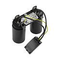 Deko-Light recessed spotlight CAN TILT ROUND DOUBLE 2 flames, round, cardanic swivelling GU10 IP20, black