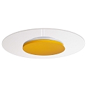 LED Ceiling luminaire ZANIAH 37, 18W, 3000K, IP20, dimmable, yellow