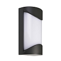 outdoor wall luminaire GRUMIUM ROUND I round, switchable IP54, dark grey, satined, white 
