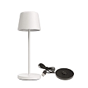 battery table lamp BUNDLE CANIS MINI set of 1, with charger IP65, mat, white dimmable