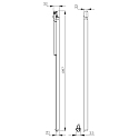 3-Phasen LED Schienenleuchte LINEAR 100 II, 108.7cm, Silber / mattiert, 30W 4000K 2900lm 110�