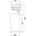 Deko-Light LED 3-Phasen Strahler LUCEA 20, 36�, 220-240V AC/50-60Hz, 20W, 3000K | 4000K, 2000lm, schwarz
