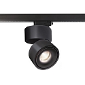LED 3-Phasen-Strahler UNI II TILT, IP20, CRi >90, kardanisch, mit Adapter, dimmbar, 17W 3000K 910lm 36�, schwarz