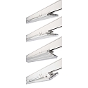 Deko-Light 3-phase luminaire LINEAR PRO TILT IP20, traffic white 