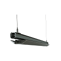 3-phase luminaire LINEAR PRO FOLD rigid, switchable, multipower IP20, black 