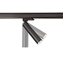 LED 3-Phasen-Strahler SLIM, IP20, 5W 2700K 500lm 36�, CRi >90, UGR <19, verstellbar, dimmbar, schwarz