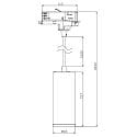 3-phase pendant luminaire LUCEA 10 CCT DALI controllable IP20