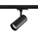 3-phase spot LUCEA 15 TILT DALI controllable IP20, black dimmable