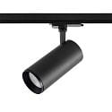 3-phase spot LUCEA 40 TILT DALI controllable IP20, black dimmable