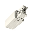 Accessories for 3-phase track system D LINE - electrical feed left, 220-240V AC / 50-60Hz, white