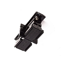 Accessories for 3-phase track system D LINE - mechanical connector, 220-240V AC / 50-60Hz, black