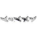 Deko-Light Zubeh�r f�r 3-Phasen-Schienensystem D LINE - T-Verbinder links-links-rechts mit Wechselmechanik, 220-240V AC / 50-60Hz, Grau