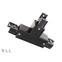 Zubeh�r f�r 3-Phasen-Schienensystem D LINE - T-Verbinder links-links-rechts mit Wechselmechanik, 220-240V AC / 50-60Hz