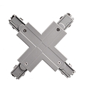 Deko-Light Zubeh�r f�r 3-Phasen-Schienensystem D LINE - X-Verbinder links-links-rechts-rechts, 220-240V AC / 50-60Hz, Grau