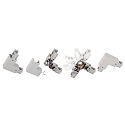 Deko-Light Zubeh�r f�r 3-Phasen-Schienensystem D LINE - 90�-Verbinder links-rechts mit Wechselmechanik, 220-240V AC / 50-60Hz, Grau