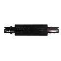 Deko-Light Zubeh�r f�r 3-Phasen-Schienensystem D LINE - elektrischer L�ngsverbinder mit Einspeisem�glichkeit links-rechts, Schwarz