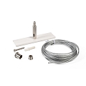 Deko-Light Accessory for 3-phase track system D LINE wire suspension holder mini with 5,0m suspension rope, white