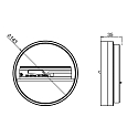 D LINE DALI - Aufbau-Adapter / Fixpunkt-Adapter f�r 3-Phasen-Leuchten, IP20, DALI steuerbar, graphitschwarz