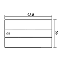 Zubeh�r f�r 3-Phasen-Stromschiene D LINE DALI - Abdeckblende Einspeiser links/rechts, schwarz, graphitschwarz