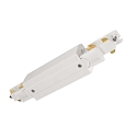 3-phase straight connector D LINE/DALI DALI controllable, with feed-in option, white