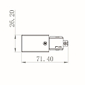 1-phase feeder D ONE right, white