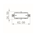 Deko-Light 1-Phasen Mini-L�ngsverbinder D ONE, IP20, wei�