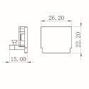 1-Phasen Endkappe D ONE, wei�