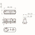 Deko-Light 1-phase adapter D ONE, graphite black