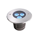  Outdoor LED NV-Boden-Einbaustrahler III RGB, IP67 IK10, 24V DC (exkl. BG), 7.4W RGB 370lm 30�, 4-Pol, dimmbar, Edelstahl