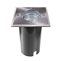 Floor recessed luminaire ATON, square, set, voltage constant, 220-240V AC/50-60Hz, 1x max. 7W