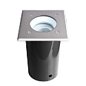 Floor recessed luminaire PAVO, square, set, voltage constant, 220-240V AC/50-60Hz, 1x max. 9W