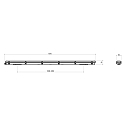 Deko-Light LED Feuchtraumleuchte TRI PROOF BASIC MOTION, IP65 IK08, mit verdecktem HF-Sensor, symmetrisch, 151cm, 55W 4000K 7700lm 120�